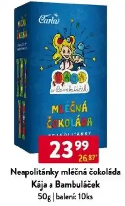 Qanto Neapolitánky mléčná čokoláda Kája a Bambuláček nabídka