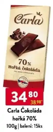 Qanto Carla Čokoláda hořká 70% nabídka