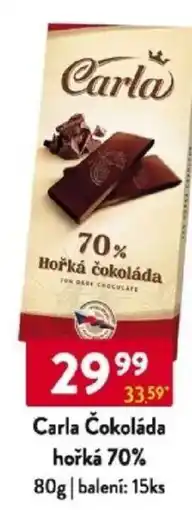 Qanto Carla Čokoláda hořká 70% nabídka