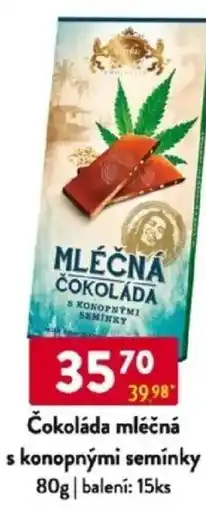 Qanto Čokoláda mléčná s konopnými semínky nabídka