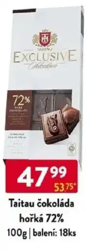 Qanto Taitau čokoláda hořká 72% nabídka