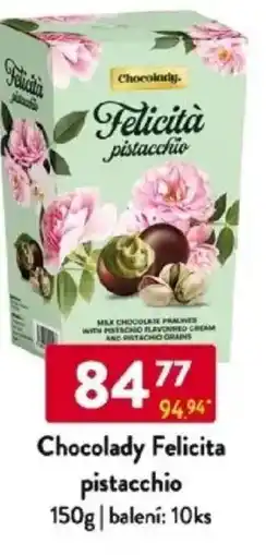 Qanto Chocolady Felicita pistacchio nabídka