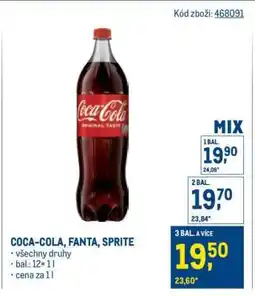 Makro Coca-Cola, Fanta, Sprite nabídka