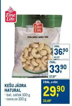 Makro Kešu jádra natural nabídka