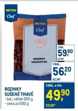 Makro Rozinky sušené tmavé nabídka
