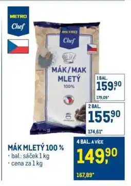 Makro Mák mletý 100% nabídka