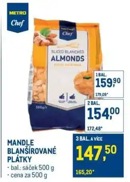 Makro MANDLE BLANŠÍROVANÉ PLÁTKY nabídka