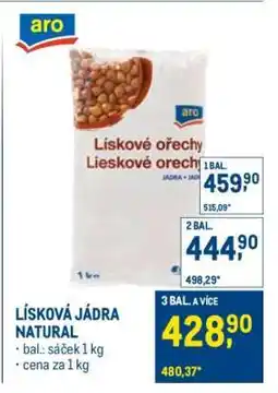 Makro Lísková jádra natural nabídka
