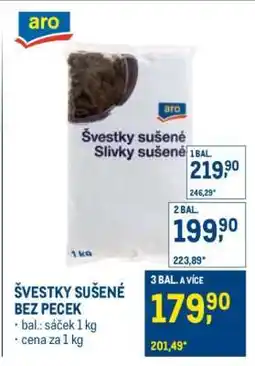 Makro ŠVESTKY SUŠENÉ BEZ PECEK nabídka