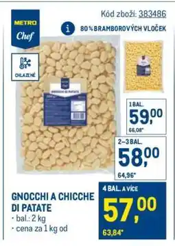 Makro GNOCCHI A CHICCHE DI PATATE nabídka