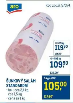 Makro Šunkový salám standardní nabídka