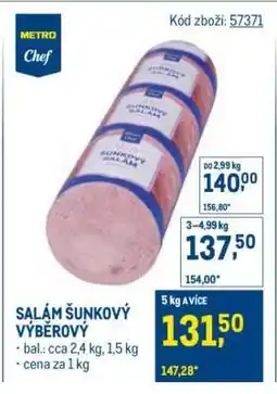 Makro SALÁM ŠUNKOVÝ VÝBĚROVÝ nabídka