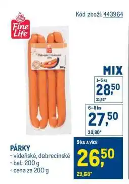 Makro PÁRKY nabídka