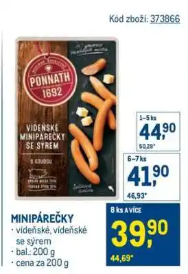 Makro MINIPÁREČKY nabídka