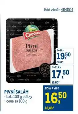 Makro Pivní salám nabídka