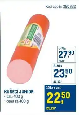 Makro Kuřecí Junior nabídka