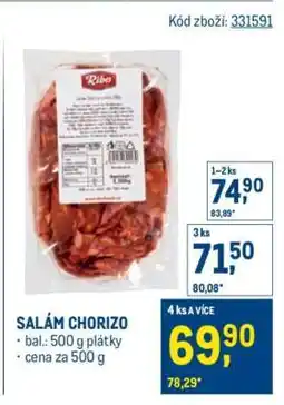 Makro Salám Chorizo nabídka