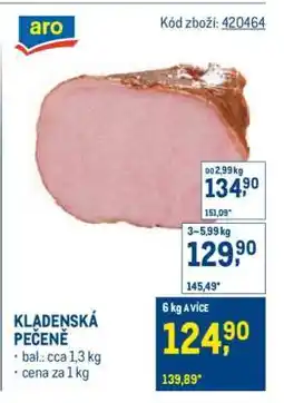 Makro Kladenská pečeně nabídka