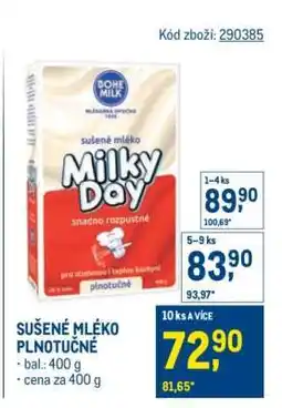 Makro SUŠENÉ MLÉKO PLNOTUČNÉ nabídka