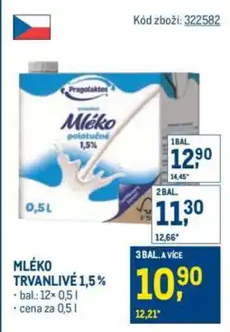 Makro Mléko trvanlivé 1,5 % nabídka