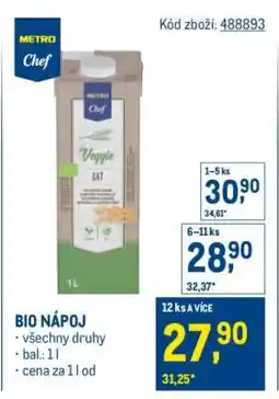 Makro Bio Nápoj nabídka