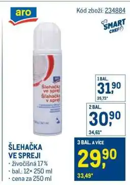 Makro Šlehačka ve spreji nabídka