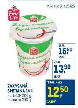 Makro Zakysaná smetana 14 % nabídka