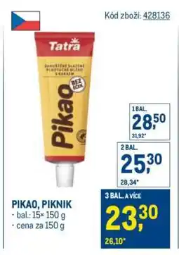 Makro PIKAO, PIKNIK nabídka