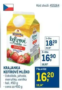 Makro Krajanka kefírové mléko nabídka
