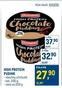 Makro HIGH PROTEIN PUDINK nabídka