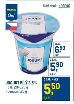 Makro Jogurt bílý 3,5 % nabídka