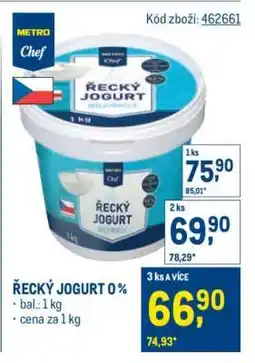 Makro Řecký jogurt 0% nabídka