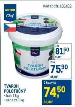 Makro Tvaroh polotučný nabídka