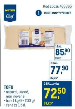 Makro Tofu nabídka