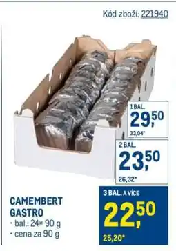 Makro Camembert gastro nabídka