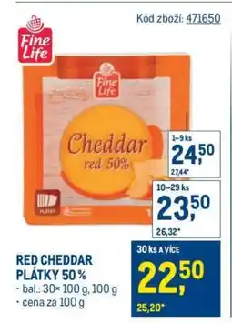Makro RED CHEDDAR PLÁTKY 50 % nabídka