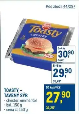 Makro Toasty tavený sýr nabídka