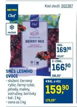 Makro Směs lesního ovoce nabídka