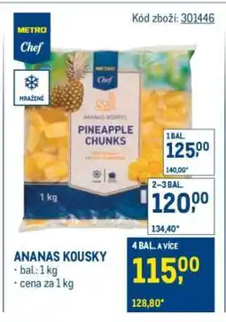 Makro Ananas kousky nabídka