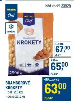 Makro Bramborové krokety nabídka