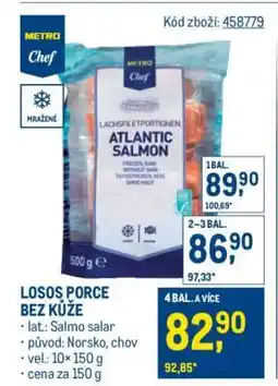 Makro Losos porce bez kůže nabídka