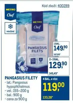 Makro Pangasius filety nabídka