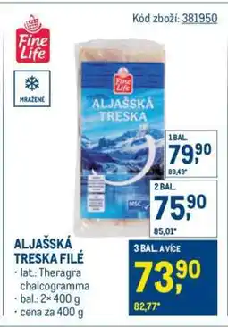 Makro Aljašská treska filé nabídka