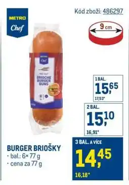 Makro BURGER BRIOŠKY nabídka