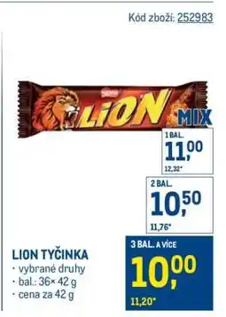 Makro Lion tyčinka nabídka