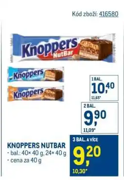 Makro Knoppers NutBar nabídka