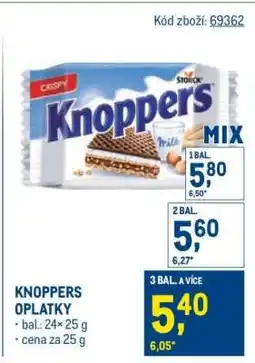 Makro Knoppers oplatky nabídka