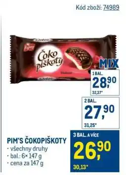 Makro Pim’s Čokopiškoty nabídka