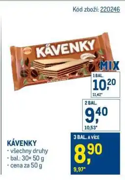 Makro Kávenky nabídka