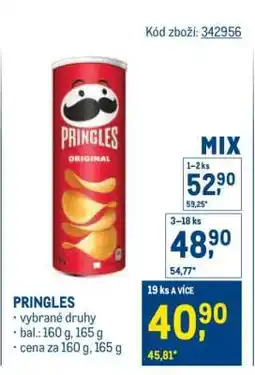 Makro Pringles nabídka
